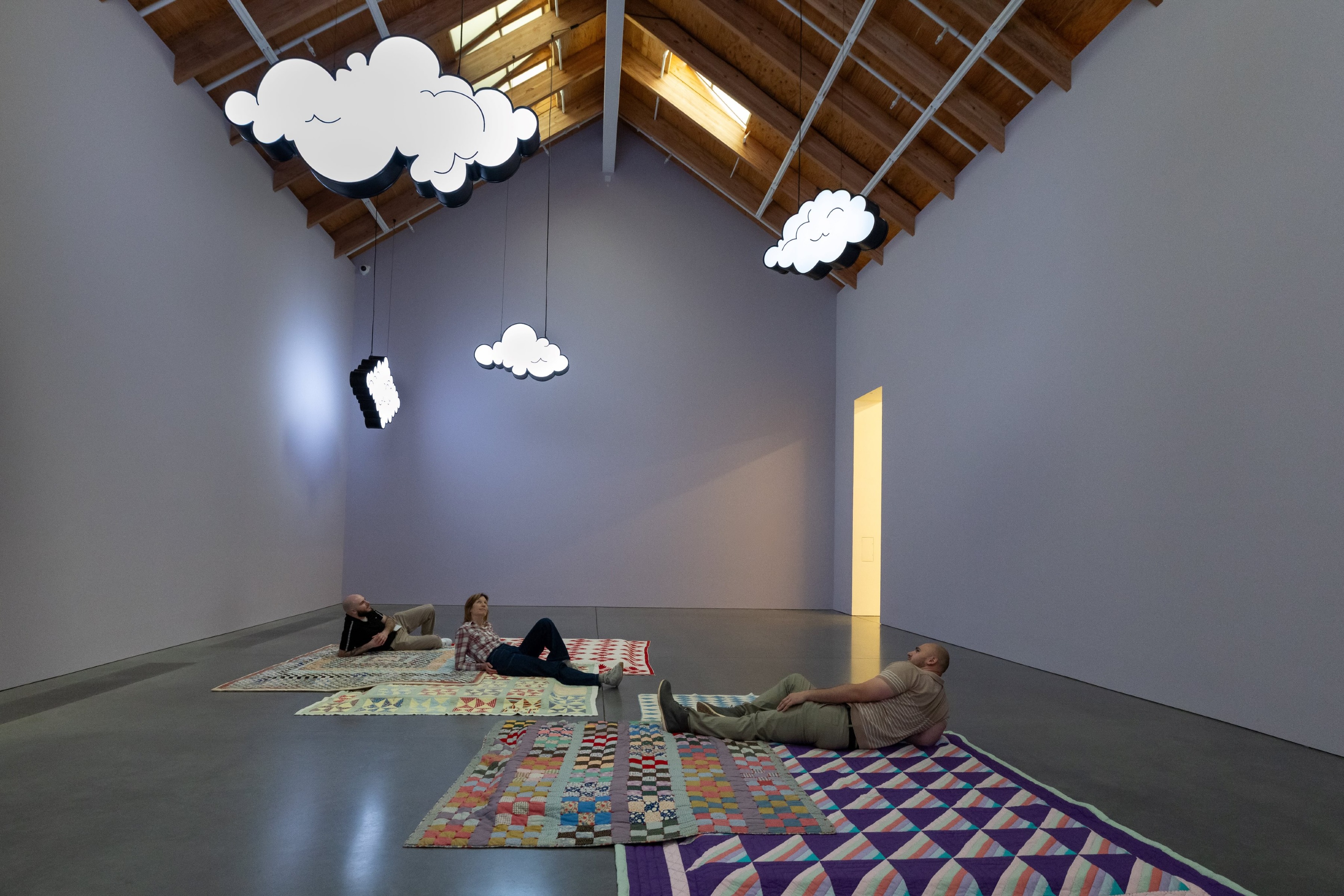 Installation view of Sanford Biggers: Drift at the parrish Art Museum. Photo by Jenny Gorman, courtesy of the Parrish Art Museum and the Artist Installation view of Sanford Biggers: Drift at the parrish Art Museum. Photo by Jenny Gorman, courtesy of the Parrish Art Museum and the Artist