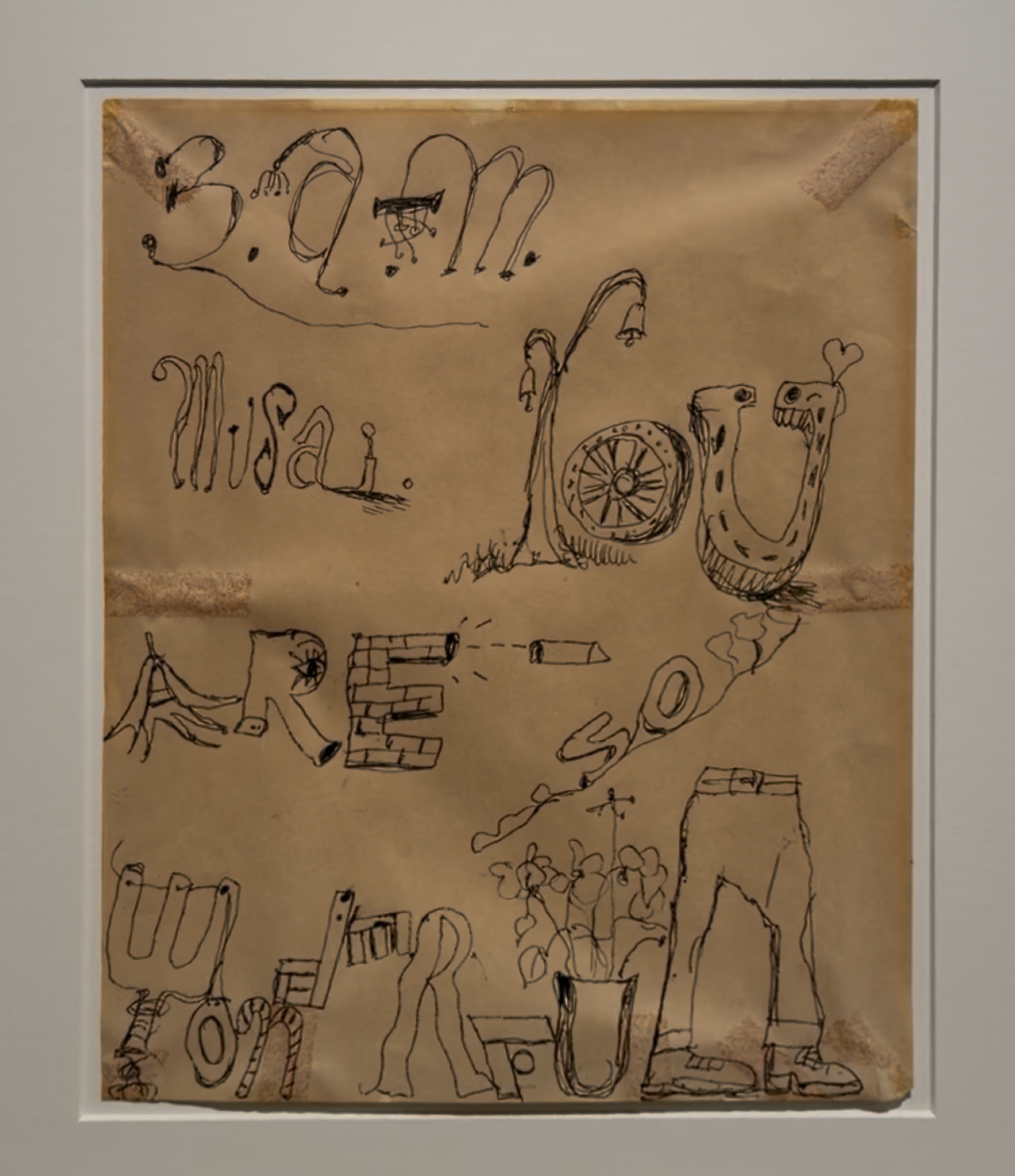 Philip Guston "3 A.M. Musa You Are So Wonderful"(1973)