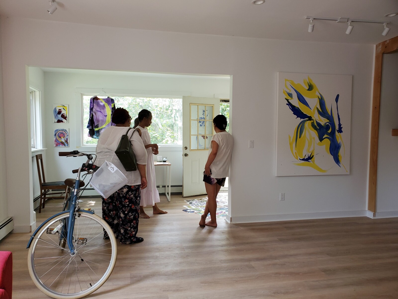 Installation of alumni artist Beau Bree Rhee's pop-up exhibit at Ma's House in 2021. Photo: courtesy of Jeremy Dennis.