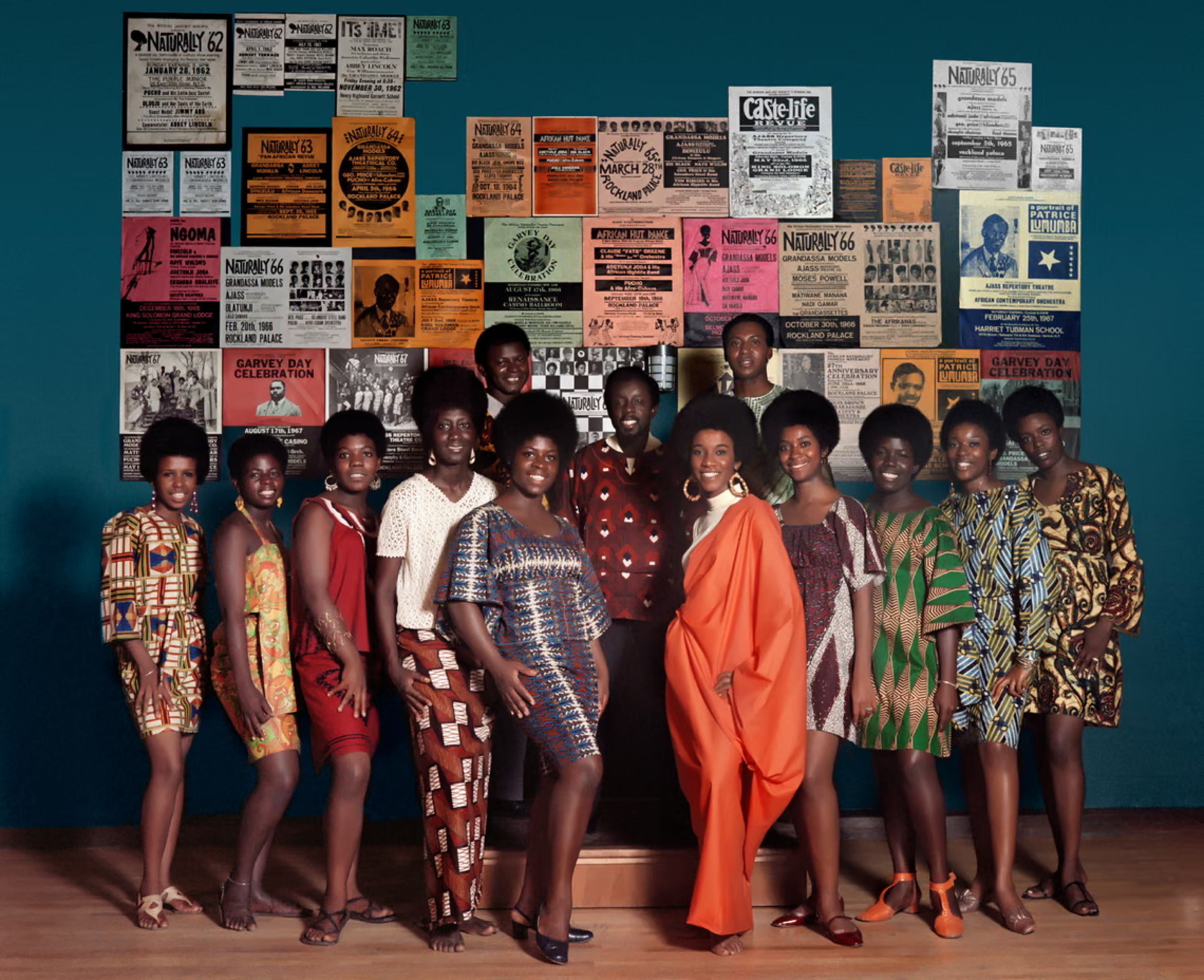 Naturally ’68 photo shoot, featuring Grandassa Models and founding members of Ajass. Photograph: Courtesy of the artist and Philip Martin Gallery