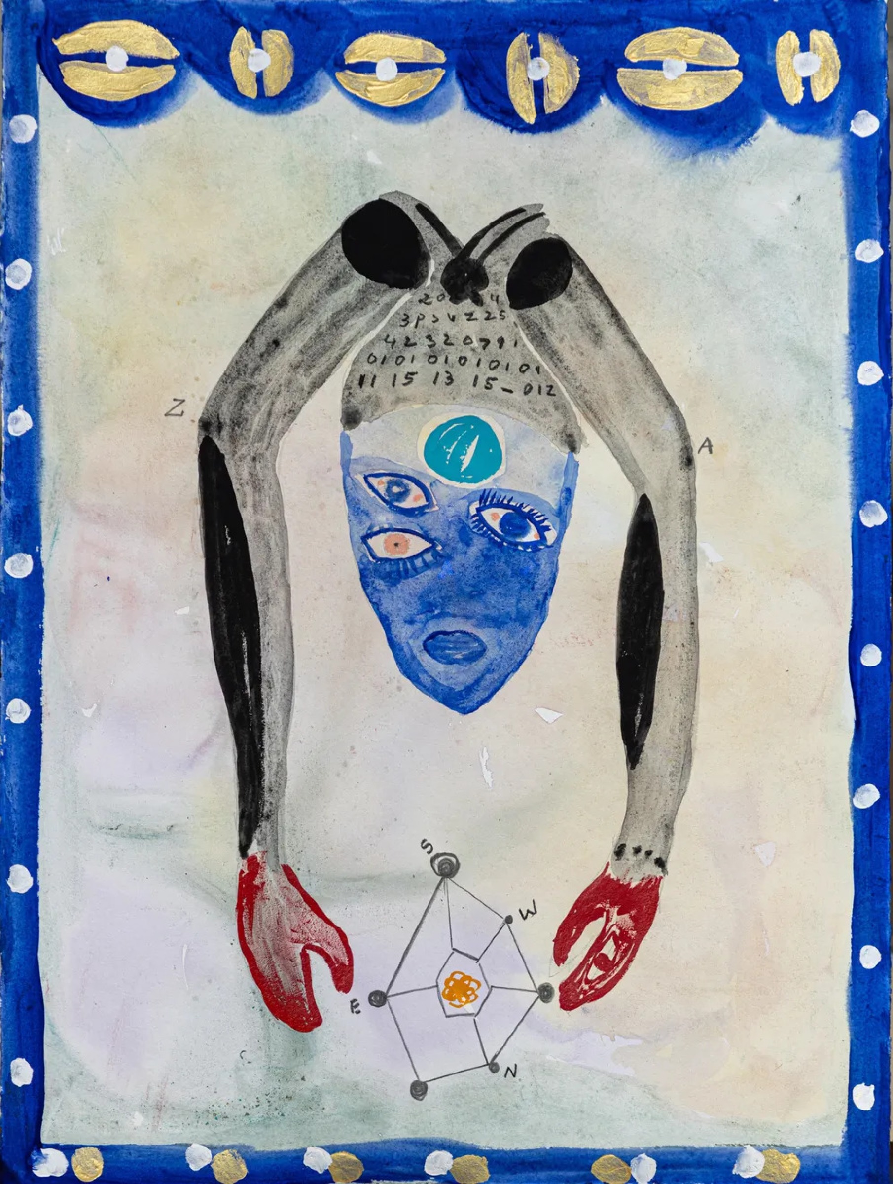 Ouattara Watts “Nomade #17” (2026) Courtesy of the Artist and Cecile Fakhoury Ouattara Watts “Nomade #17” (2026) Courtesy of the Artist and Cecile Fakhoury