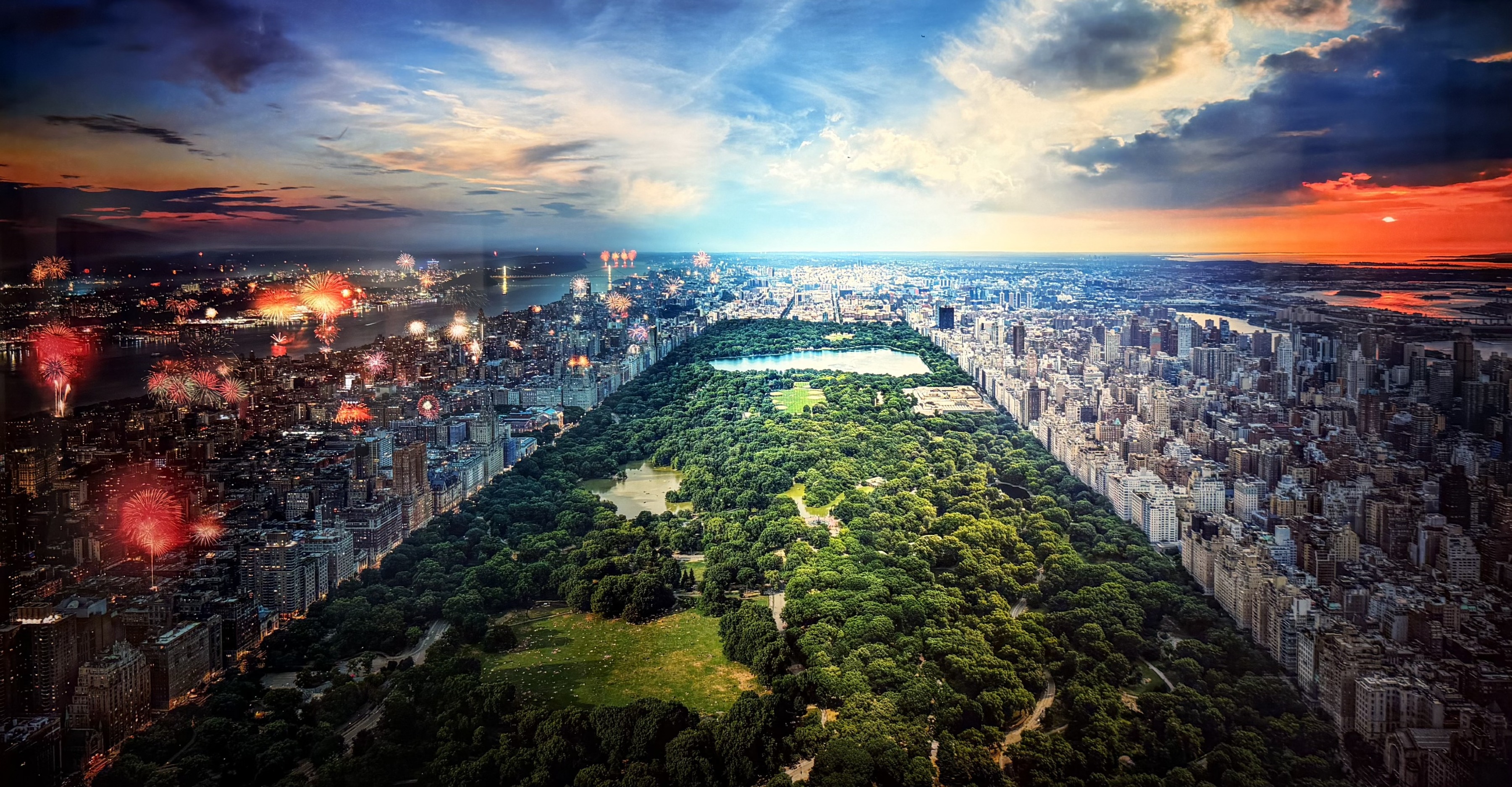 Stephen Wilkes “The Four Seasons, View of Central Park, Summer, Day to Night” (2024)