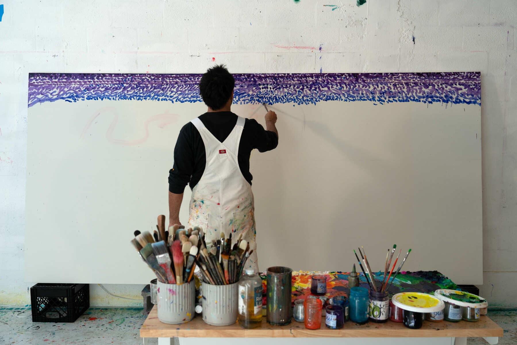 Alejandro Piñeiro Bello’s studio. Image: courtesy of PACE Gallery.