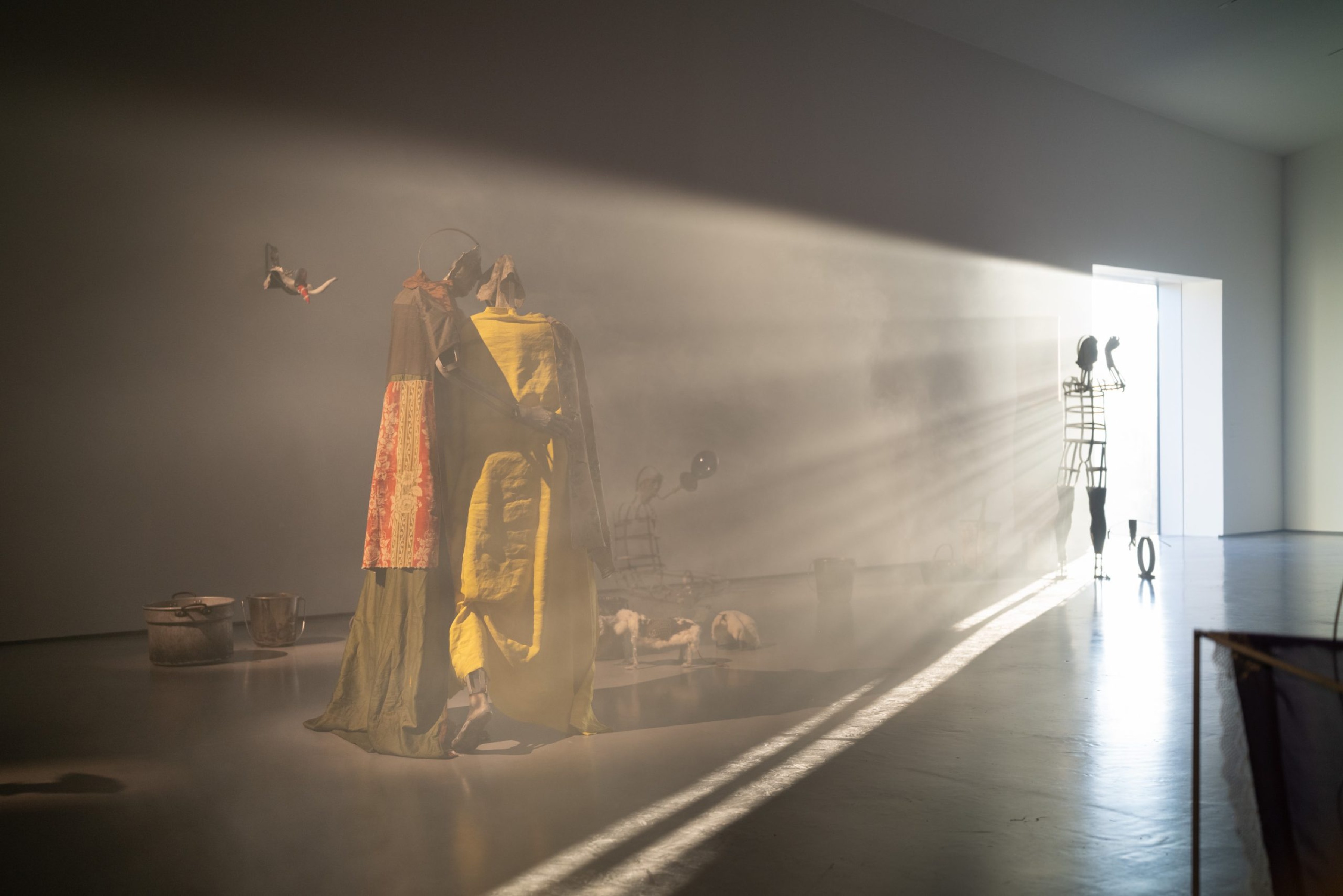 Installation image of Kira Freije: Unspeak the Chorus, The Hepworth Wakefield, November 2025. Photo: Lewis Ronald Installation image of Kira Freije: Unspeak the Chorus, The Hepworth Wakefield, November 2025. Photo: Lewis Ronald