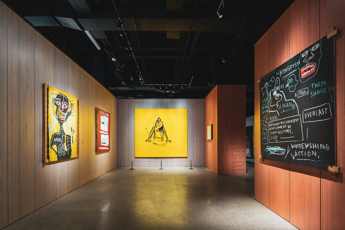 Installation view of Jean-Michel Basquiat: King Pleasure ©. Image by Ivane Katamashvili