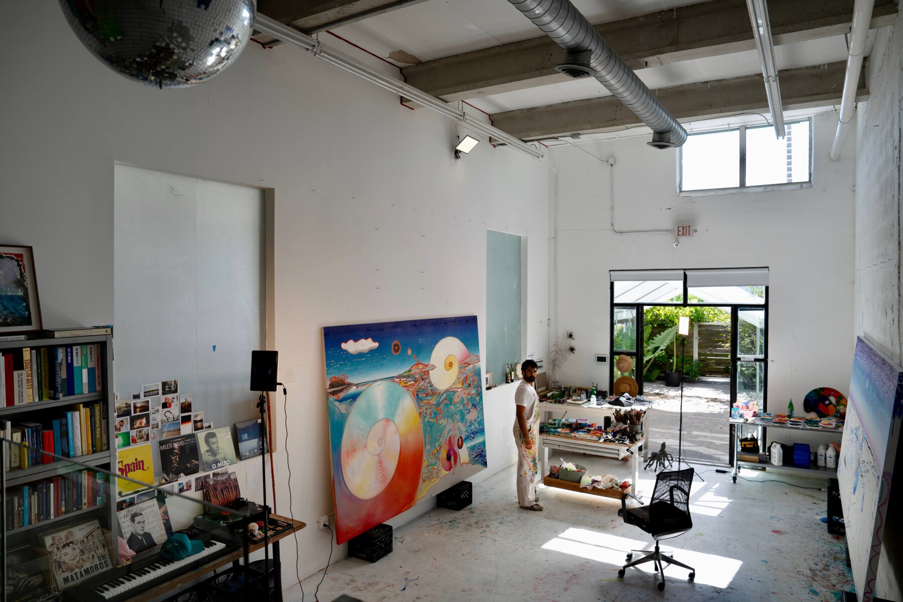 Alejandro Piñeiro Bello’s studio. Image: courtesy of PACE Gallery.